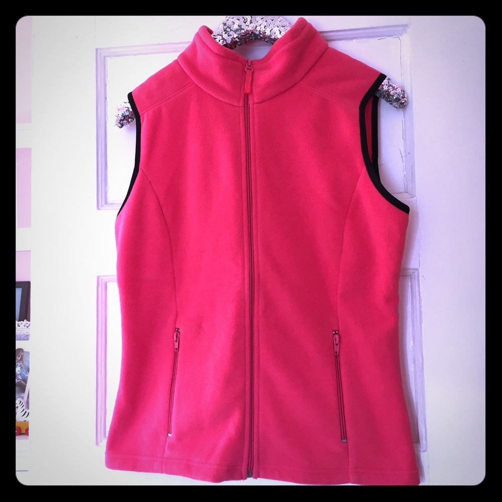 Hot Pink Fleece Vest
